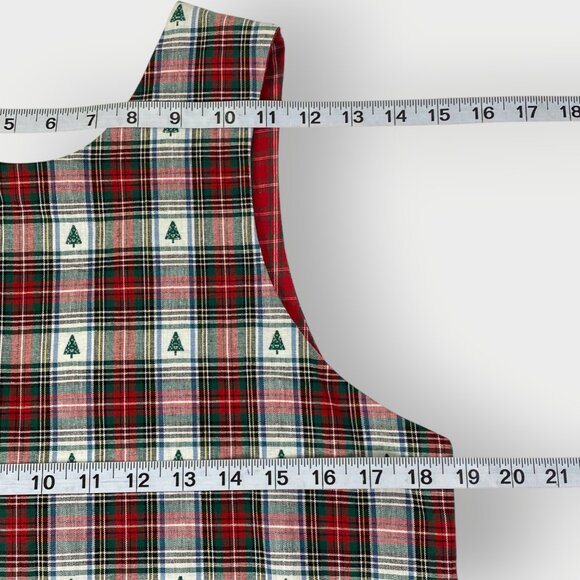 Vtg Dogwood Lane Christmas Dress | S | Red Plaid | Seasonal Festive Cottagecore - Picture 7 of 8